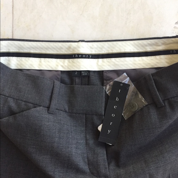 Theory NWT Dark grey wool pants - Picture 5 of 6